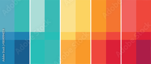 Abstract gradient palette vector illustration scalable eps design elements for creative projects
