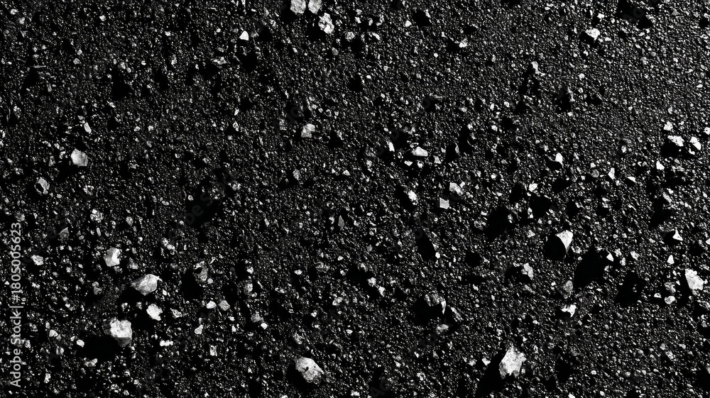 Obraz premium Close-up of textured asphalt surface. AI image