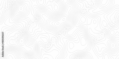 White wave paper curved reliefs abstract background, Abstract topographic contours map background. digital topographic contour map concept space geometric strip grid line. Natural discovery of maps.