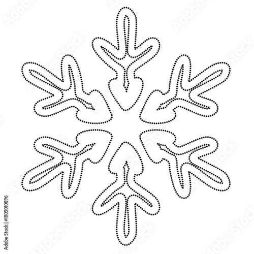 Minimalist Ugly Sweater Knitted Snowflake effect