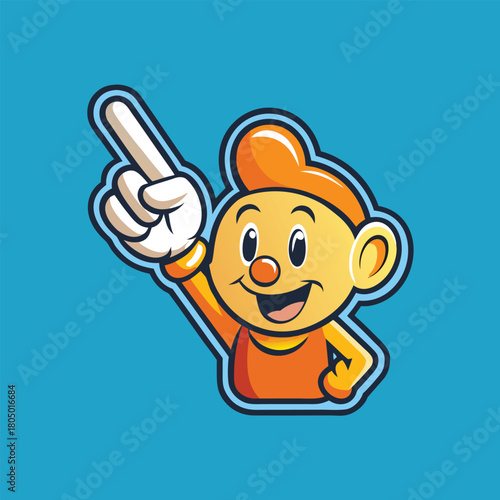 Vector outline icon of a finger pointing, mouse pointer.
