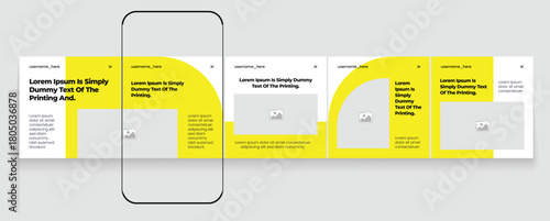 Set of LinkedIn carousel post, social media Instagram carousel post, modern and editable business carousel template design