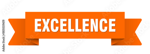 excellence ribbon isolated on transparent background. excellence ribbon