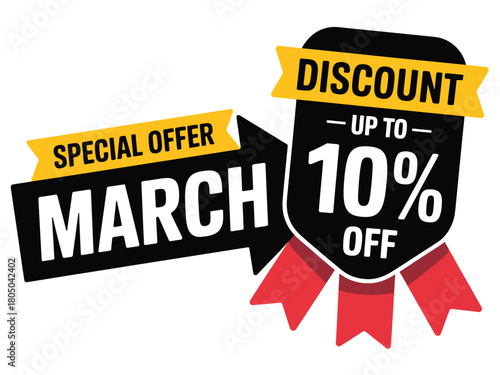 Special offer for March: discount up to 10% off