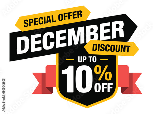 Special December discount offers up to 10% off for holiday shoppers.
