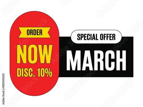 Special offer for March: Order now and receive a 10% discount on your purchase.