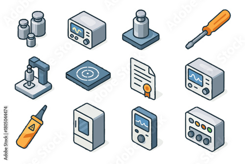 Meter weights sensor tools environmental adjustment test calibration volcanic screwdriver reference icon