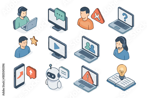 Icons help icon troubleshooting vector base service digital report forum knowledge support