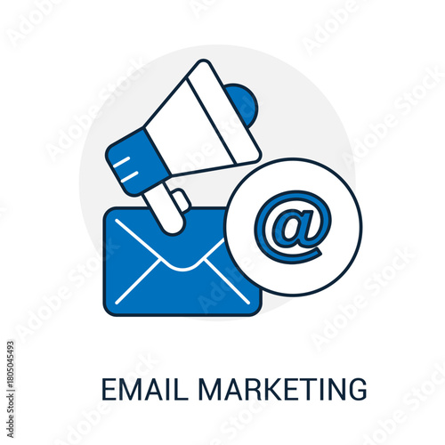Online Message Advertising Sender Business Computer Mail Envelope Inbox Concept Icon