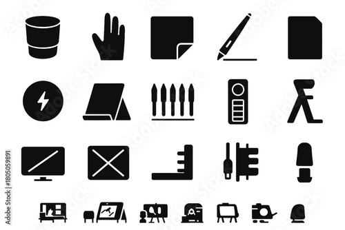 Pen pad stylus key protector digital nib rest vector icon remote accessories