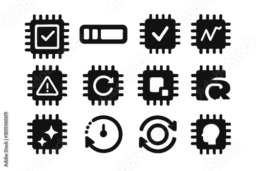 Icon bar mark memory vector icons conflict scanner sync status incomplete scan