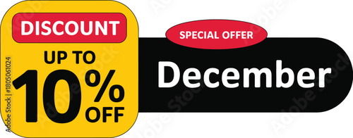 Special discount offer for December with up to 10% off