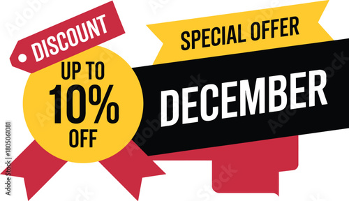 Special offer for December with up to 10% discount applied on products and services.