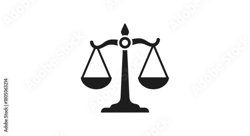 Elegant scales of justice symbolize fairness and legal process for law firms and legal professionals seeking to convey trust and integrity, Generative AI.