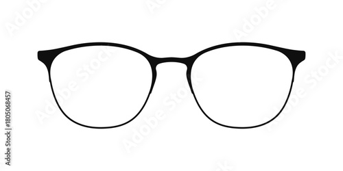 Eyewear frame, spectacles, glasses icon illustration on a white background. Vector graphic design