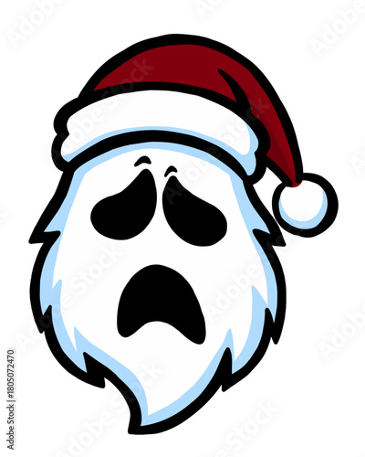 Triste face de Papá Noel.