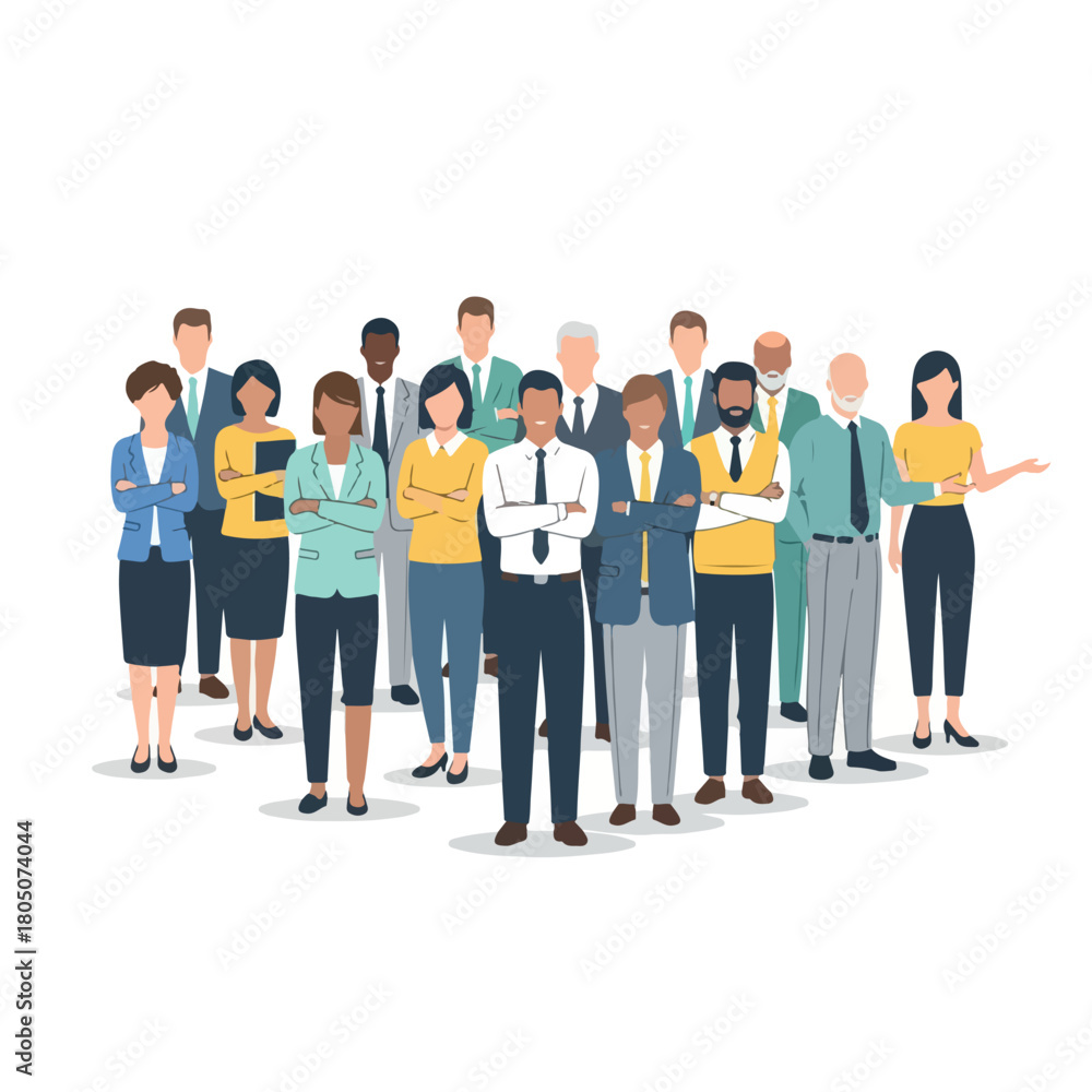 Obraz premium Group of diverse business professionals standing together