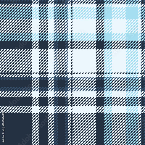 Day background pattern seamless, diwali fabric textile tartan. Kilt check plaid vector texture in dark and alice blue colors.