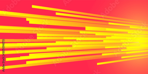 Comic book speed red yellow color lines isolated on background stripe and radial effect style for manga speed frame, superhero action, explosion background. Motion line effect, pop art. Vector 10 eps