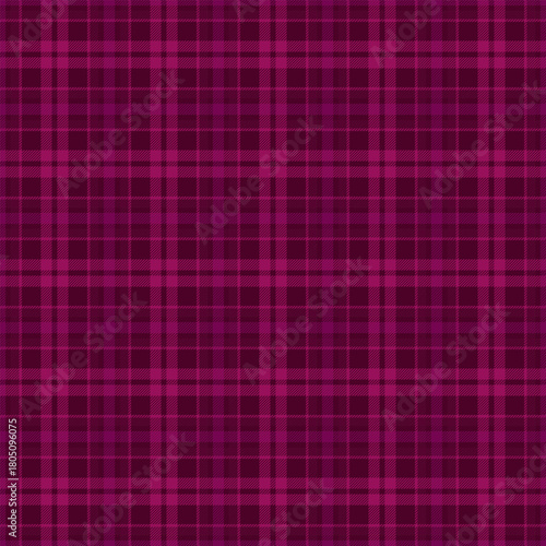 November fabric vector background, tile seamless texture textile. Shape pattern tartan check plaid in pink and dark colors.