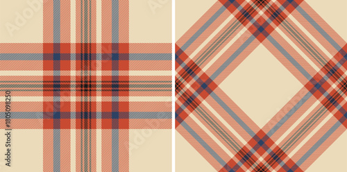 Vector pattern check of texture textile background with a fabric tartan plaid seamless. Set in halloween colors. Book cover design ideas.