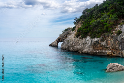 Fototapeta Naklejka Na Ścianę i Meble -  Cala Goloritzè was named the most beautiful beach in Sardinia, taking first place in the ranking of The World's 50 Best Beaches 2025. 