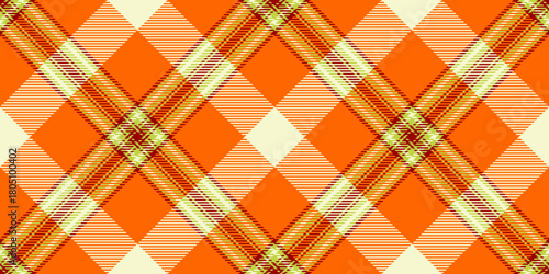Crossed plaid seamless pattern, silk textile tartan texture. Dye fabric background vector check in bright and light goldenrod yellow colors.
