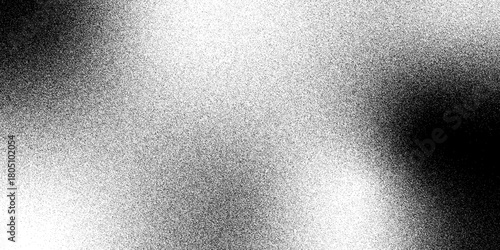 Abstract monochrome halftone texture for background or overlay. Vector black and white halftone texture, transitioning smoothly from dark to light with a dense arrangement of dots. Design concept 