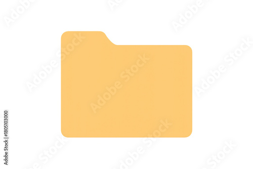 Free Download Yellow folder icon representing digital data storage, organization, file directory, and information management - GFXLoad
