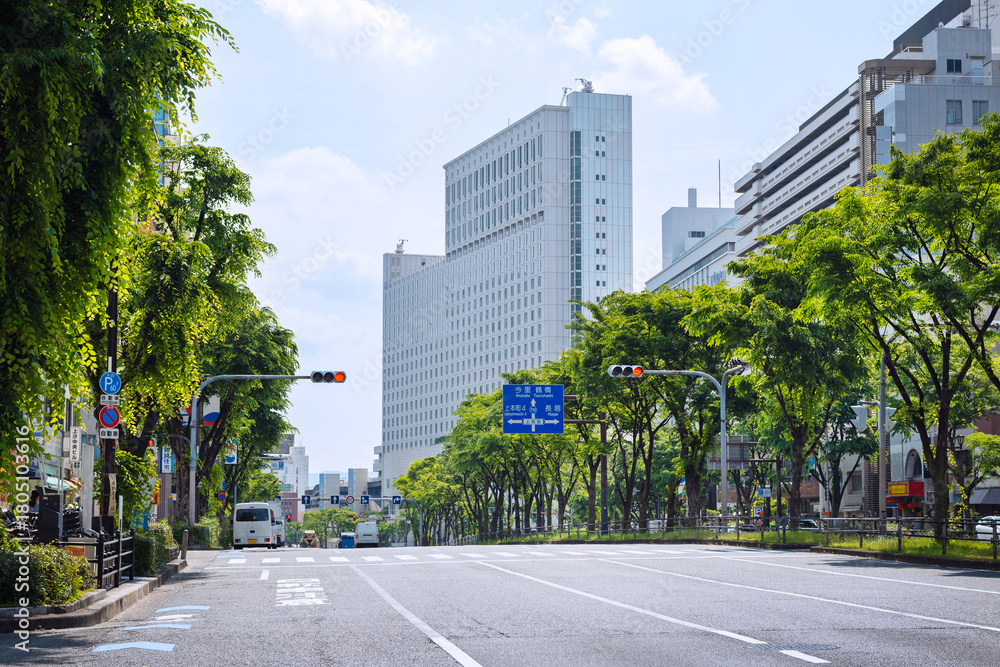 Fototapeta premium 大阪の千日前通の風景