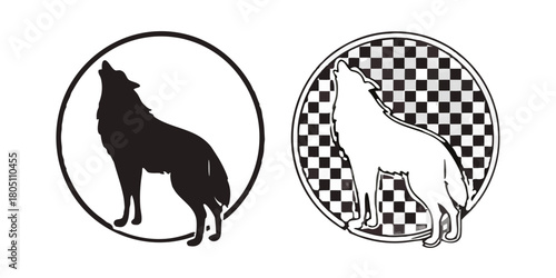 vector illustration of an wolf