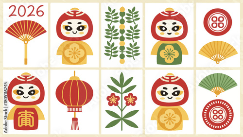 Abstract geometric composition with vibrant color splashes and clean lines ideal for modern design projects