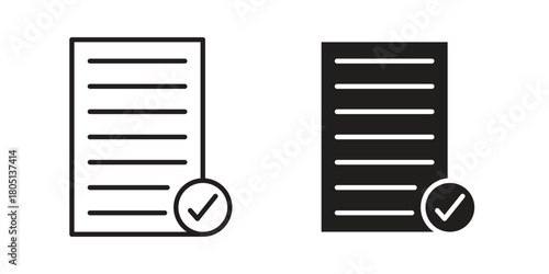 Accept document icon concept vector illustration. logotype icon designs
