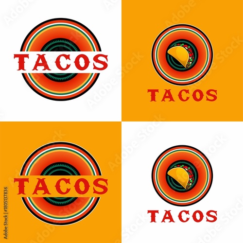 Free Download Taco Logo Circle Badge Mexican Food Design
 - GFXLoad