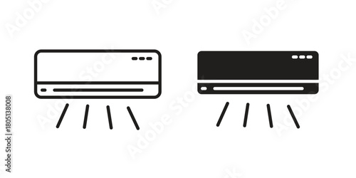 Air conditioner icon concept vector illustration. logotype icon designs