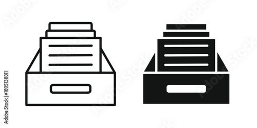Archive icon concept vector illustration. logotype icon designs