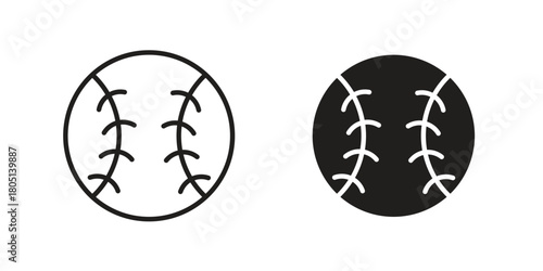 Baseball icon concept vector illustration. logotype icon designs