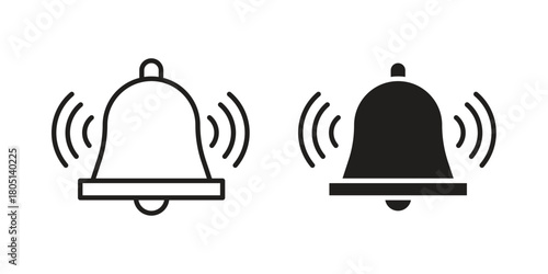 Bell ring icon concept vector illustration. logotype icon designs