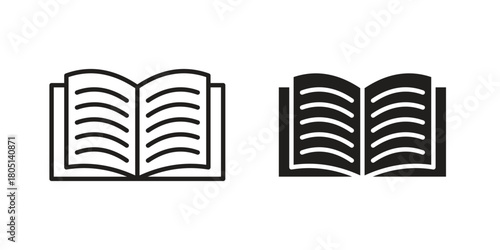 Book icon concept vector illustration. logotype icon designs