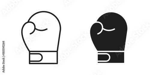 Boxing glove icon concept vector illustration. logotype icon designs