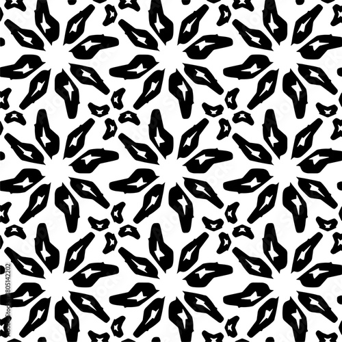  Abstract texture for fabric print, clotht,card, table cloth,tapestry, furniture, banner, cover, invitation, decoration, wrapping.Seamless repeating pattern. Black and white color.