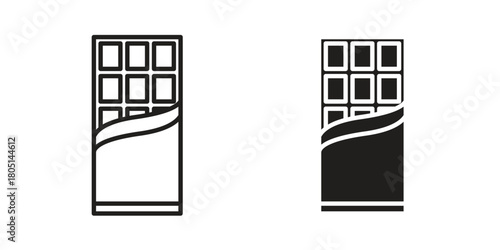 Chocolate icon concept vector illustration. logotype icon designs