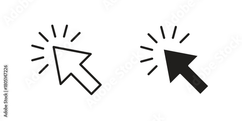Cursor icon concept vector illustration. logotype icon designs