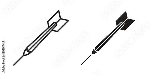 Dart icon concept vector illustration. logotype icon designs