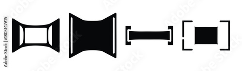 Abstract geometric shapes connector elements graphic design