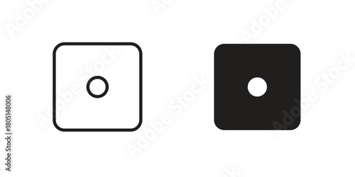 Dice icon concept vector illustration. logotype icon designs