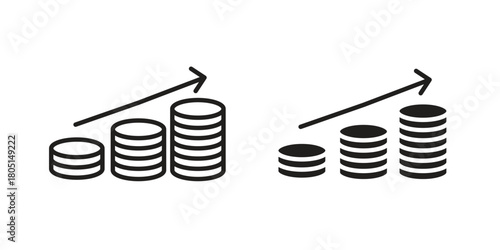 Earning icon concept vector illustration. logotype icon designs
