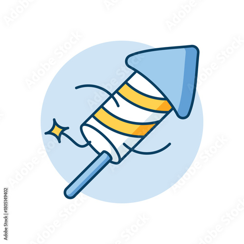 Firecracker icon clean and modern vector illustration