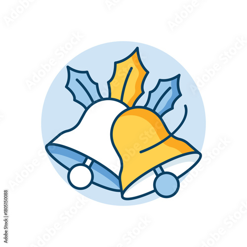 Midnight Bell icon clean and modern vector illustration