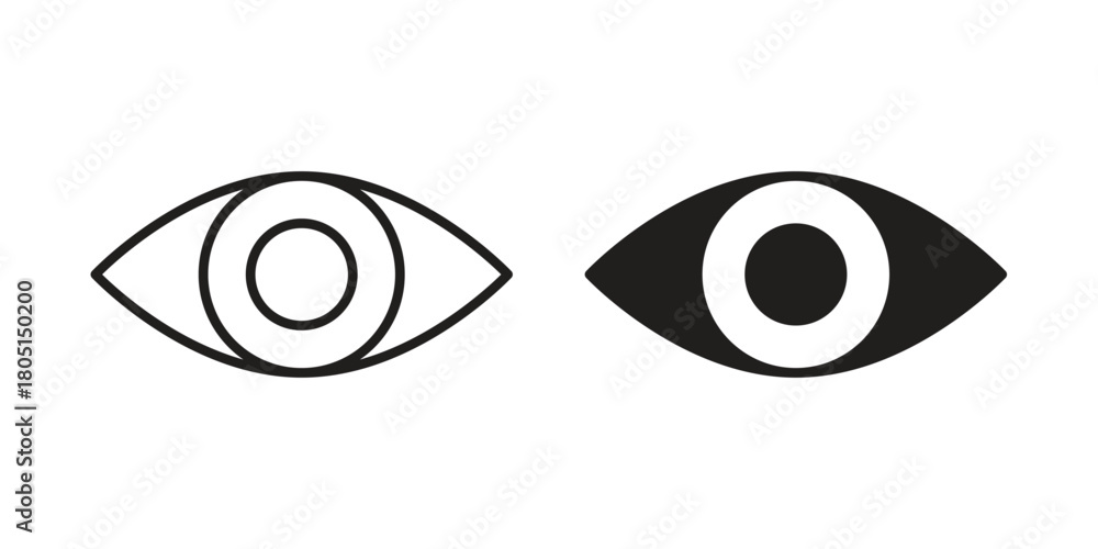 Obraz premium Eye icon concept vector illustration. logotype icon designs